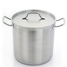 Homichef HOM484545 17" Stainless Steel Induction Stock Pot with Cool Touch Hollow Handles