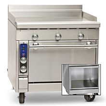 Imperial IHR-GT36-E-XB 36" Electric Griddle Thermostatic Controls Range with Open Cabinet Base