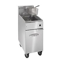 Imperial IFS-50-EU 15" Electric Floor Model 50Lb. Capacity Electrical Elements Fryer with Tilt-up Elements