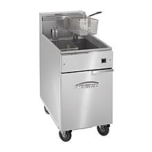 Imperial IFS-75-EU 19" Electric Floor Model 75Lb. Capacity Electrical Elements Fryer with Tilt-up Elements