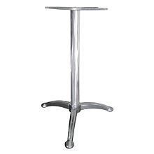 JMC Furniture July 3RD Outdoor Stainless Cast Aluminum Table Base - 27" Height / 17" Spider Length / 19" Base Spread