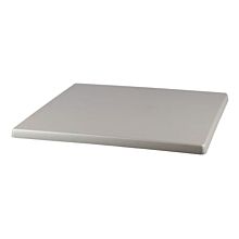 JMC Furniture Outdoor 28" Square Brush Silver Topalit Table Top with 1 1/4" Thick Edge & 3/4" Thick Center