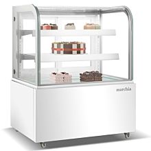 36" White refrigerated Bakery Display case