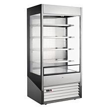Marchia MDS40G 40" Open Air Cooler Grab and Go Refrigerator with Glass Sides