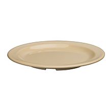 Winco MMPR-7-7 1/4" Tan Melamine Dinner Plates