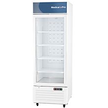 Migali Scientific MP-22RM-HC 27" Medical+Pro Series White One Glass Swing Door Medical Grade Refrigerator - 22 Cu. Ft.