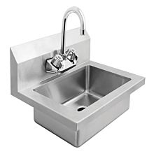 Atosa MixRite MRS-HS-18 (W) 18" Stainless Steel Wall Mounted Wash Sink