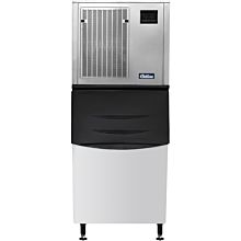 Coldline NU550 22" 550 lb. Ice Machine, Air Cooled, Nugget Cube, Modular with 400 lb. Ice Bin