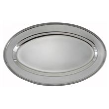 Winco OPL-14 Oval Stainless Steel Platter