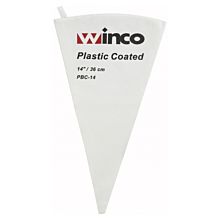 Winco PBC-14 14" Plastic Lined Canvas Pastry Bag