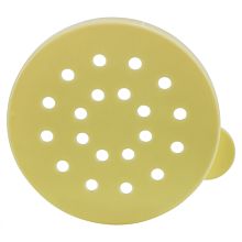 Winco PDG-YL 10 oz. Yellow Plastic Dredge Lid for Winco PDG-10 and PDG-10AC