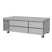 Turbo Air PRCBE-72F-N Pro Series 72" Four Drawer Chef Base Freezer - 12 Cu. Ft.