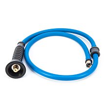 HIMI IF8004 6' Commercial High Temperature Neoprene Nylon Braided Replacement Rubber Hose Extension