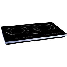 Eurodib S2F2 14" Countertop Double Burner Glass Cook Top Induction Range with Soft Touch Display