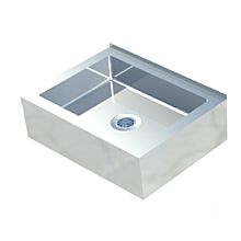 Sapphire SMMS-331 33" Stainless Steel 28" x 20" x 6" Bowl Size Floor Mount Mop Sink