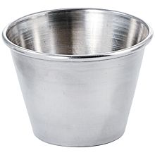 Winco SCP-25 2.5 oz. Stainless Steel Round Sauce Cup / Ramekin