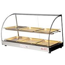 Skyfood FWD2-33-6P 33'' Food Warmer Display Case - Double Shelf with 6 Pans