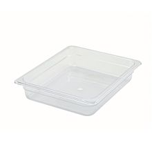 Winco SP7202 1/2 Size Clear Polycarbonate Food Pan - 2 1/2" Depth