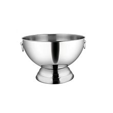 Winco SPB-35 3-1/2 Gallon Punch Bowl with Decorative Handle Rings