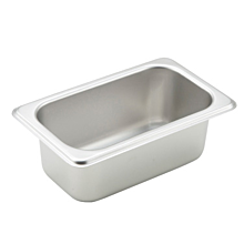 Winco SPN2 Ninth size stainless steel steam table pan, 2 1/2" depth