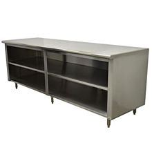 L&J Storage Cabinet 30D x 84L Stainless Steel with Available Doors