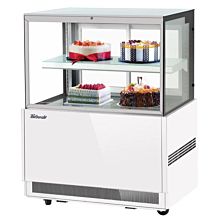 Turbo Air TBP36-46FN-W 35" White Refrigerated Bakery Display Case with Lift-Up Front Glass - 9 Cu. Ft.