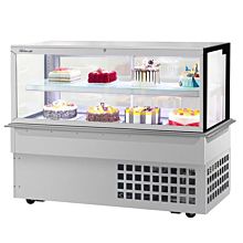 Turbo Air TBP60-46FDN 61" Drop-In Refrigerated Bakery Display Case - 16 Cu. Ft.