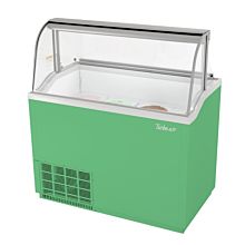 Turbo Air TIDC-47G-N 47" Green Ice Cream Dipping Cabinet - (8) Tub Capacity
