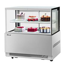 Turbo Air TBP48-46FN-S 47" Stainless Steel Refrigerated Bakery Display Case with Lift-Up Front Glass - 12 Cu. Ft.