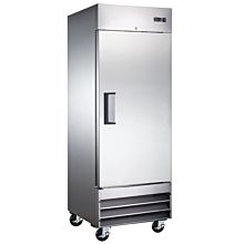 29” Single Solid Door Narrow Depth Reach-In Refrigerator