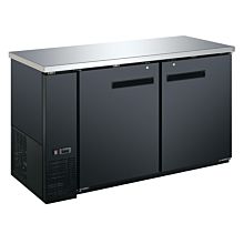 Coldline CBB-60 60″ Black Counter Height Narrow Solid Door Back Bar Refrigerator