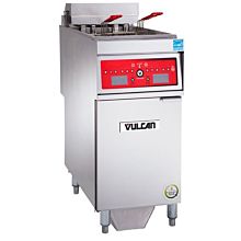 Vulcan 1ER50CF 15" Electric Floor Fryer with Computer Control and KleenScreen Filtration - 208V