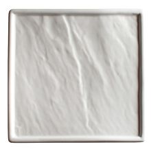 Winco WDP001-205 Ardesia Calacatta Creamy White Porcelain Square Platter, 6-7/8"