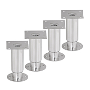 Prepline 6" Adjustable Flanged Seismic Legs for Refrigeration Units, Set of 4