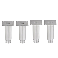 Cookline 6" Adjustable Stainless Steel Legs for Floor Fryers, Pasta Cookers, Set of 4