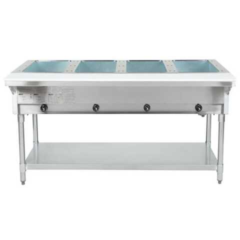 Eagle Group HT4 63.5" Gas Steam Table with Open Base