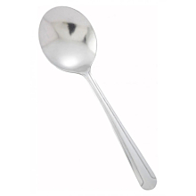 Winco 0001-04 6" Dominion Flatware Stainless Steel Bouillon Spoon