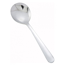 Winco 0002-04 6" Windsor Flatware Stainless Steel Bouillon Spoon
