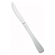 Winco 0016-08 Winston / Bellwood 8-3/8" Stainless Steel Medium Weight Dinner Knife