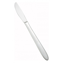 Winco 0019-08 Flute 9" Flatware Stainless Steel Dinner Knife