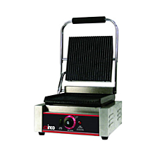 Winco EPG-1 Countertop Panini Sandwich Grill w/ Single 14" Ribbed Plate