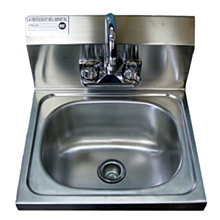 16" Stainless Steel Wall Hung Hand Sink with Faucet