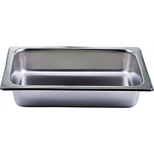 Winco 508-FP Stainless Steel Rectangular Food Pan for 4 Qt. 508 Crown Chafer
