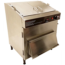 Winco Benchmark 51026 Countertop Stainless Steel Nacho Chip Warmer - 26 Gallon Capacity