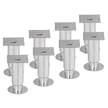 Prepline ASL7654 6" Adjustable Flanged Seismic Legs for Refrigeration Units, Set of 8