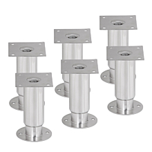 Prepline ASL7654 6" Adjustable Flanged Seismic Legs for Refrigeration Units, Set of 6