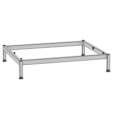 Rational 60.31.203 Stand I - 7.75" Height Stationary Oven Stand for Combi Duo of iCombi 6-Full Size on 6-Full Size