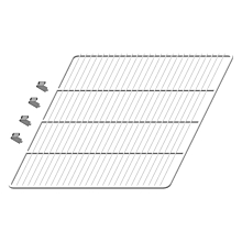 Arctic Air 65058K Shelf and Four Mounting Clips