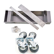 Standard Range Casters Set for Double Stack Convection Oven