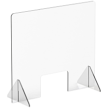 Winco ACSS-3632W Countertop Safety Shield with Window, 36" x 32"